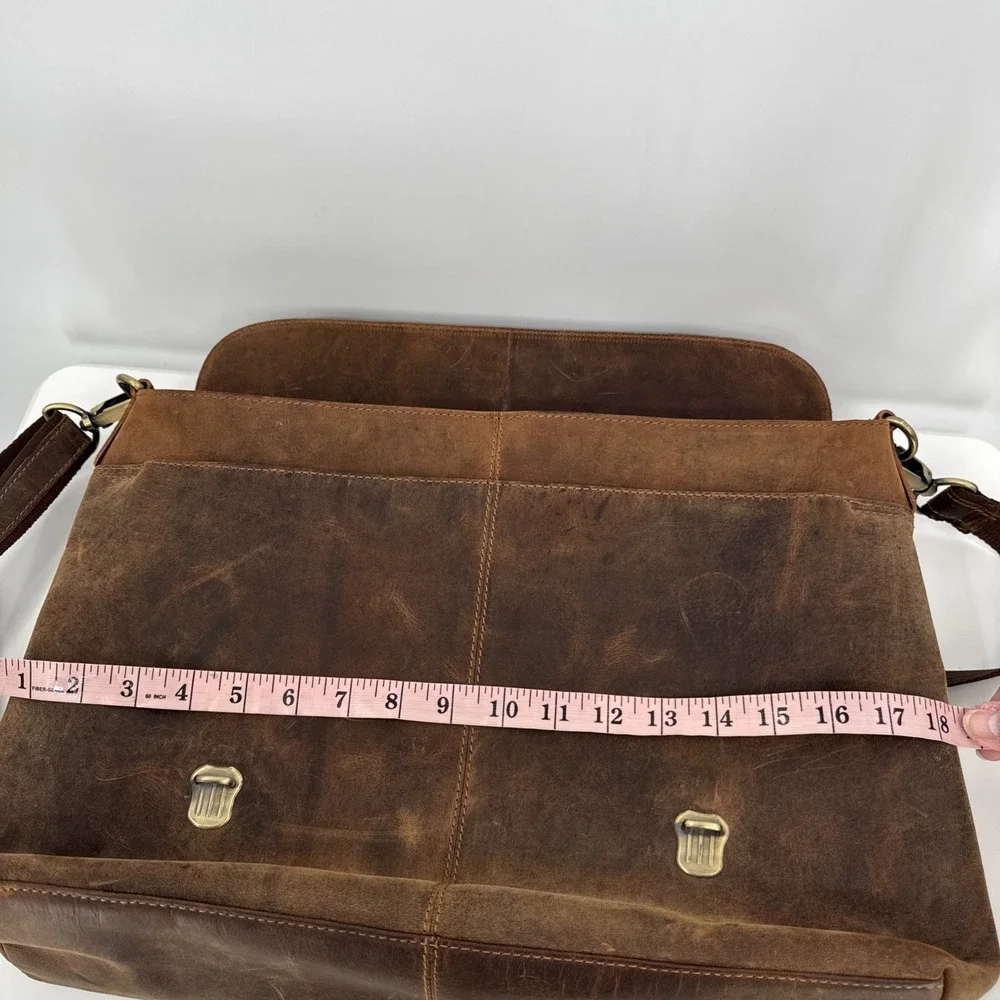 HLC Laptop Bag Leather NEW Vintage Buffalo 16